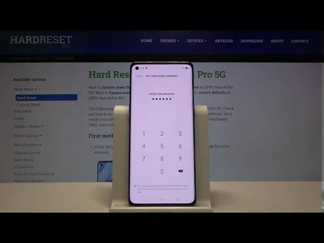 Video thumbnail for How to Set Up Screen Lock on OPPO Reno4 Pro - Manage Screen Protection Method
