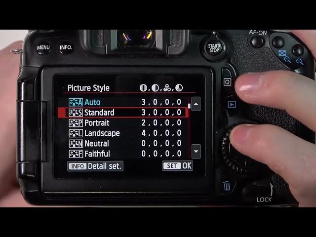 Video thumbnail for How To Change Picture Style On Canon 70D  Camera