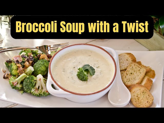 'Video thumbnail for Broccoli Soup with a Twist: A Delicious Gluten Free Option'