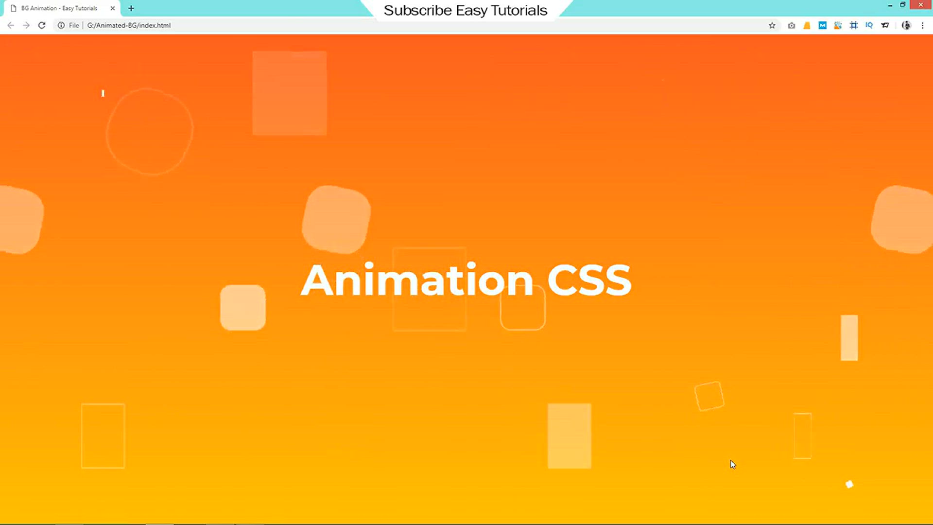 'Video thumbnail for Animaton Effect In CSS _ CSS Animation Tutorial Step By Step For Beginners'