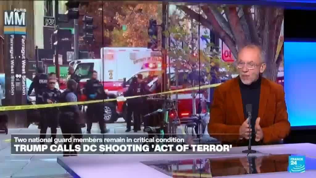 Video thumbnail for US: Two national guard members shot near the White House