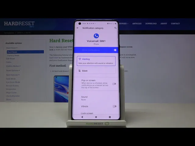 Video thumbnail for How to Customize Voicemail Notifications in VIVO X51 – Change Voicemail Notifications
