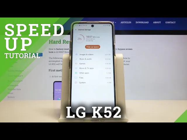 Video thumbnail for How to Free Up Space on LG K52 – Clean Storage