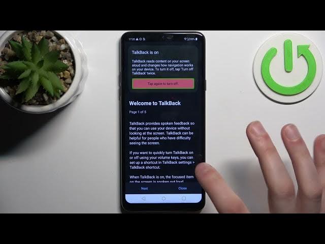 Video thumbnail for How to Boot TalkBack on LG G7 Fit?
