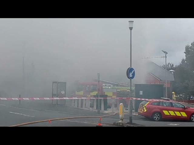 Video thumbnail for Large fire destroys businesses in Armagh city