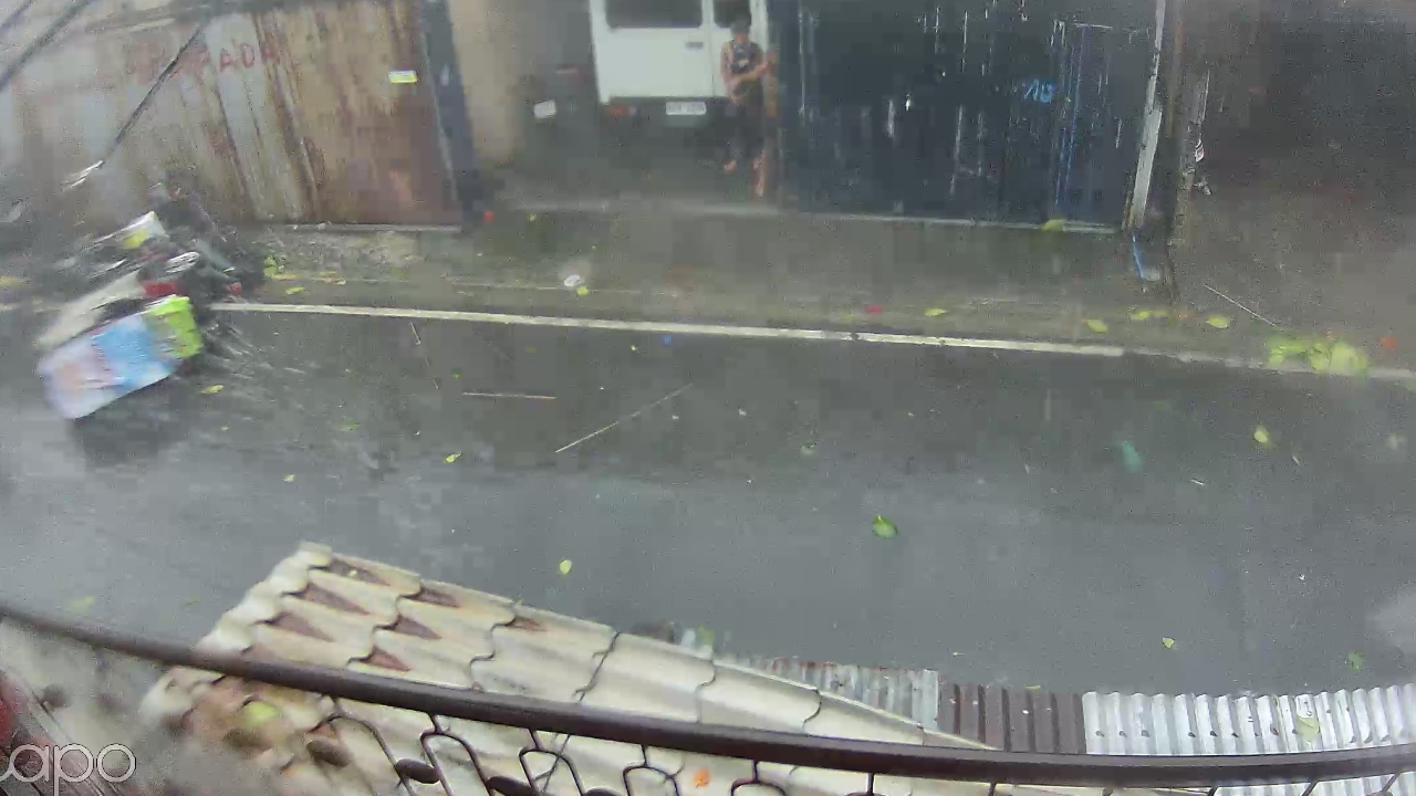 Video thumbnail for Strong winds flip tricycle amid rainstorm in Mandaluyong, Philippines