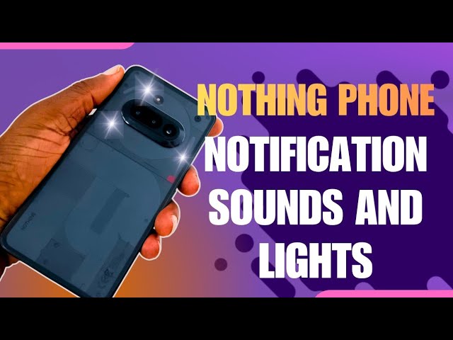 Video thumbnail for Nothing Phone Notification Sounds and Lights Review