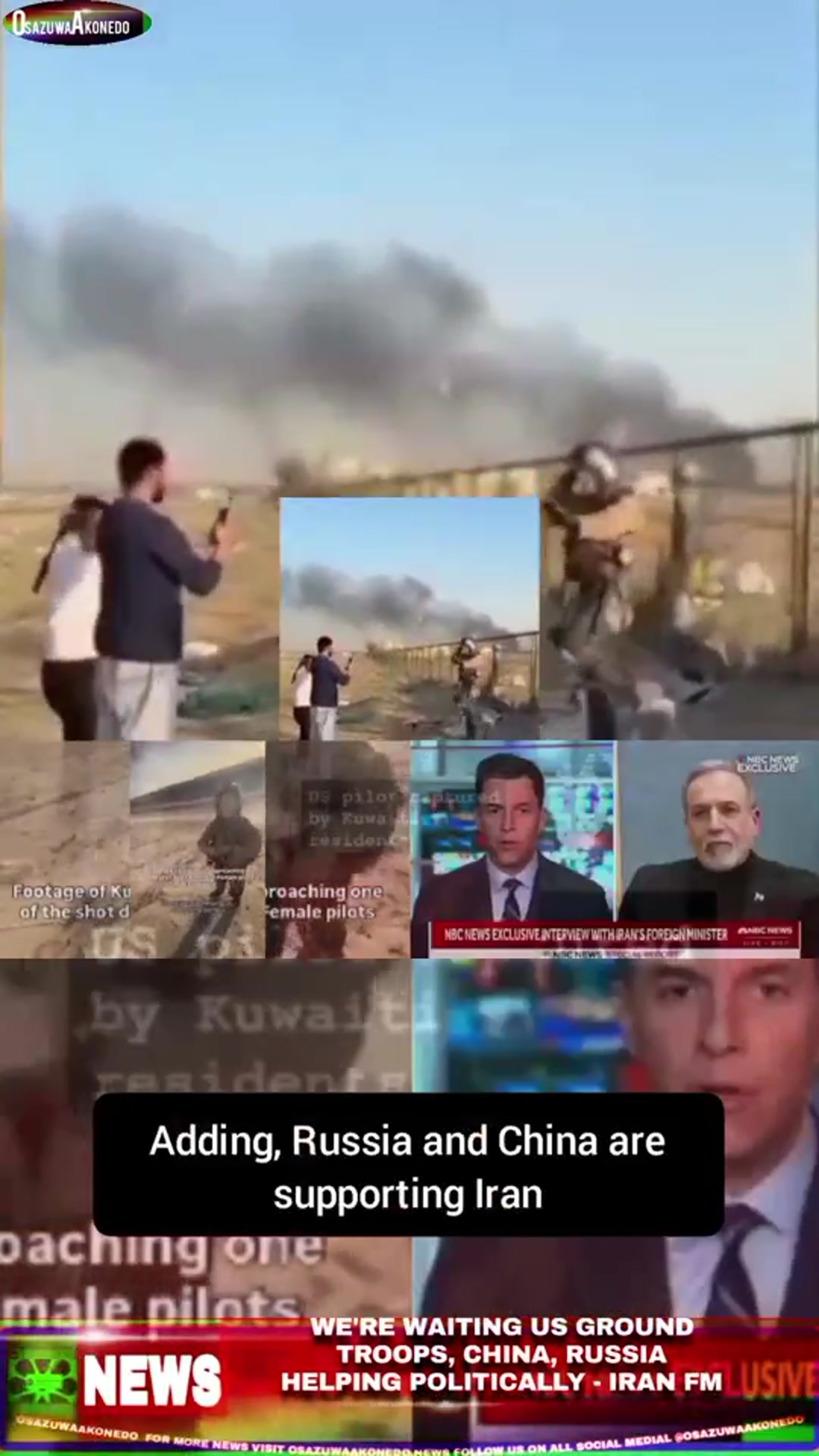 Video thumbnail for We’re Waiting US Ground Troops, China, Russia Helping Politically – Iran FM