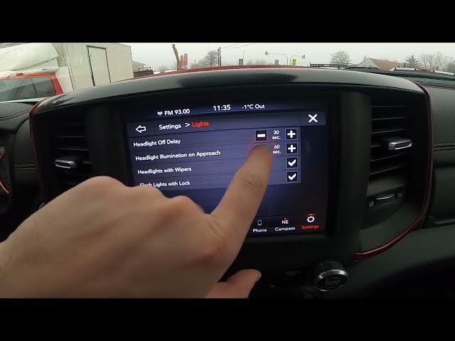 Video thumbnail for How to Manage Headlight Illumination on Approach in Dodge RAM REBEL 1500 II ( 2019 - now )
