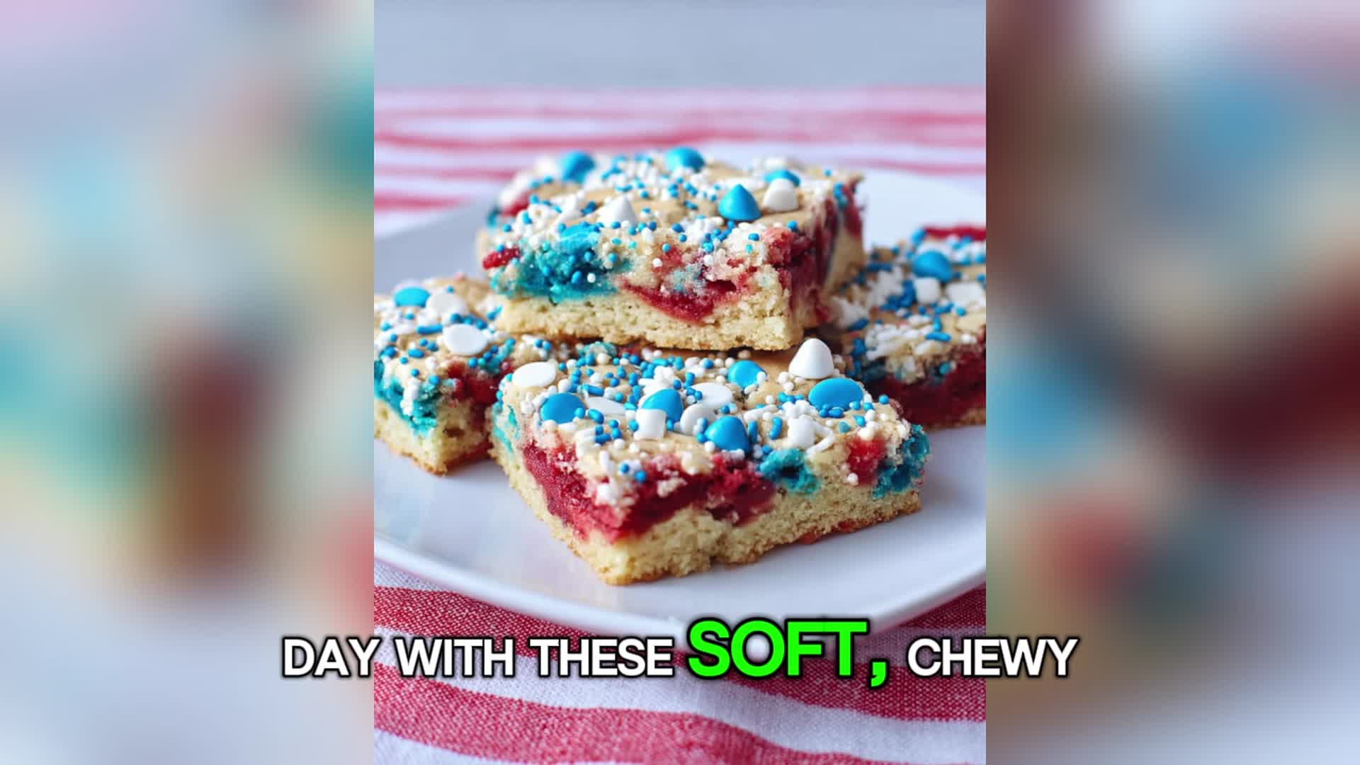 Video thumbnail for 4th of July Cake-Mix Cookie Bars