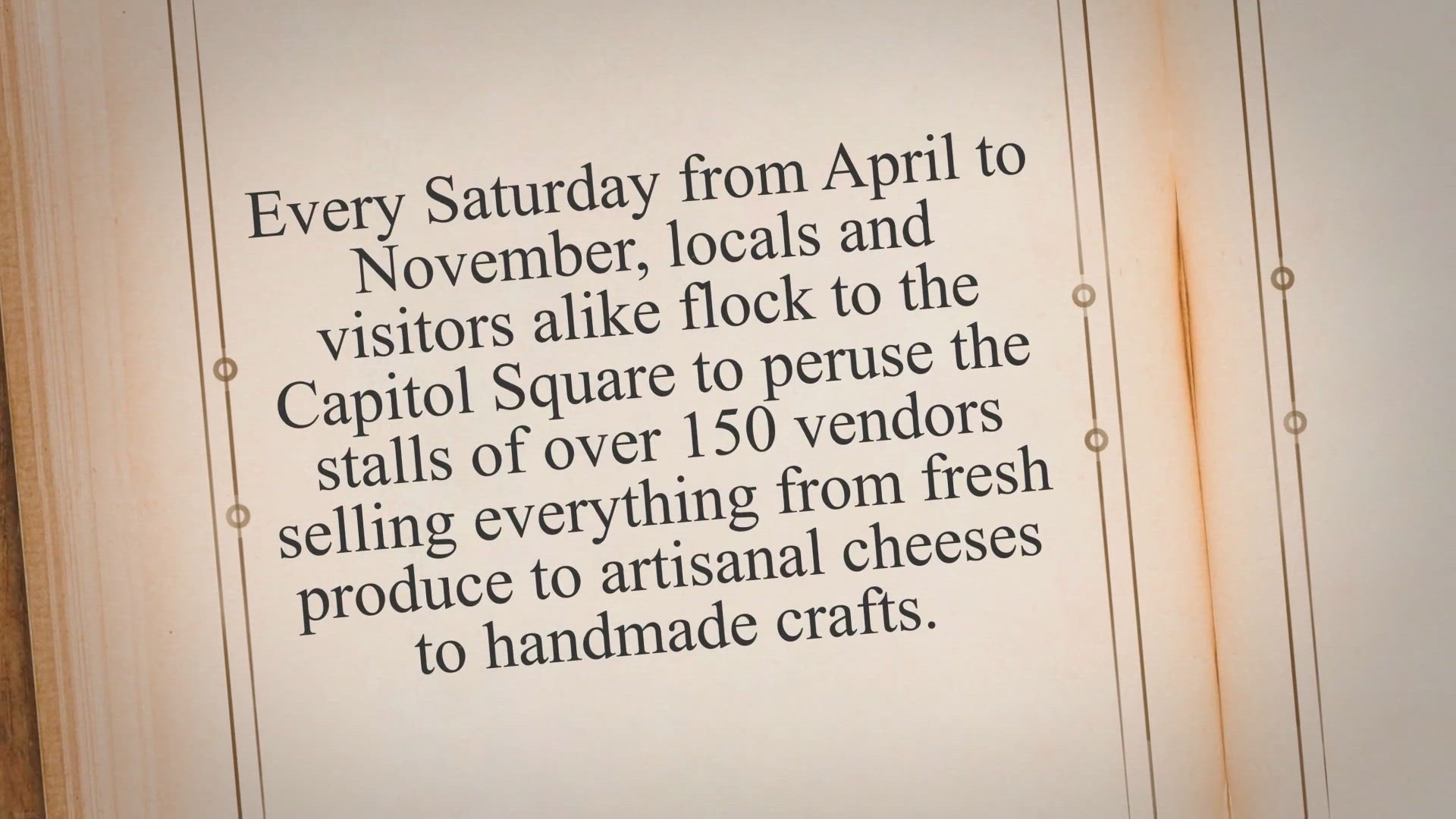 'Video thumbnail for The Ultimate Guide to Exploring the Dane County Farmers Market: History, Vendors, and Tips for a Perfect Visit'