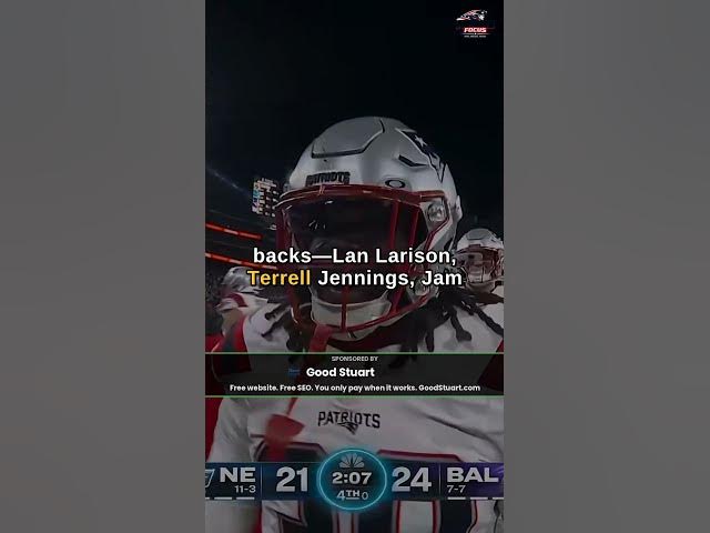 Video thumbnail for Patriots RB Depth Chart Battle Heats Up