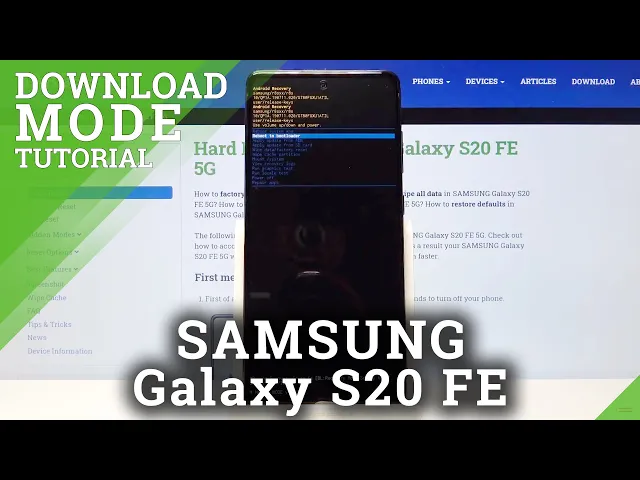Video thumbnail for Download Mode on SAMSUNG Galaxy S20 FE 5G – Odin Mode Access Tutorial
