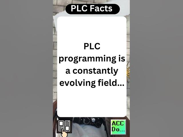 'Video thumbnail for PLC Facts - constantly evolving field...'