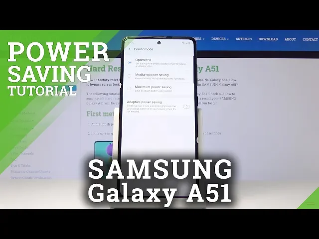 Video thumbnail for How to Turn On Battery Saver in Samsung Galaxy A51 – Save Energy