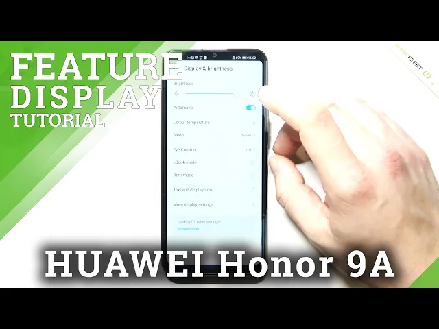 Video thumbnail for How to Locate and Manage Display Settings in Honor 9A - Access Screen Options