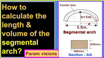 'Video thumbnail for How to calculate the length & volume of the segmental arch?'