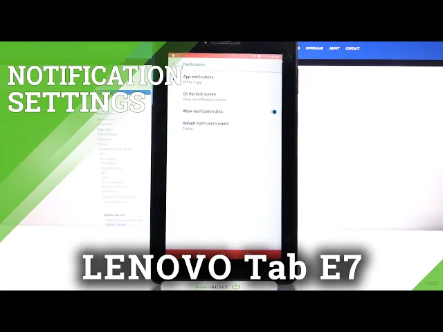 Video thumbnail for How to Manage Notifications in Lenovo Tab E7 - Enable/Disable Notification Alerts