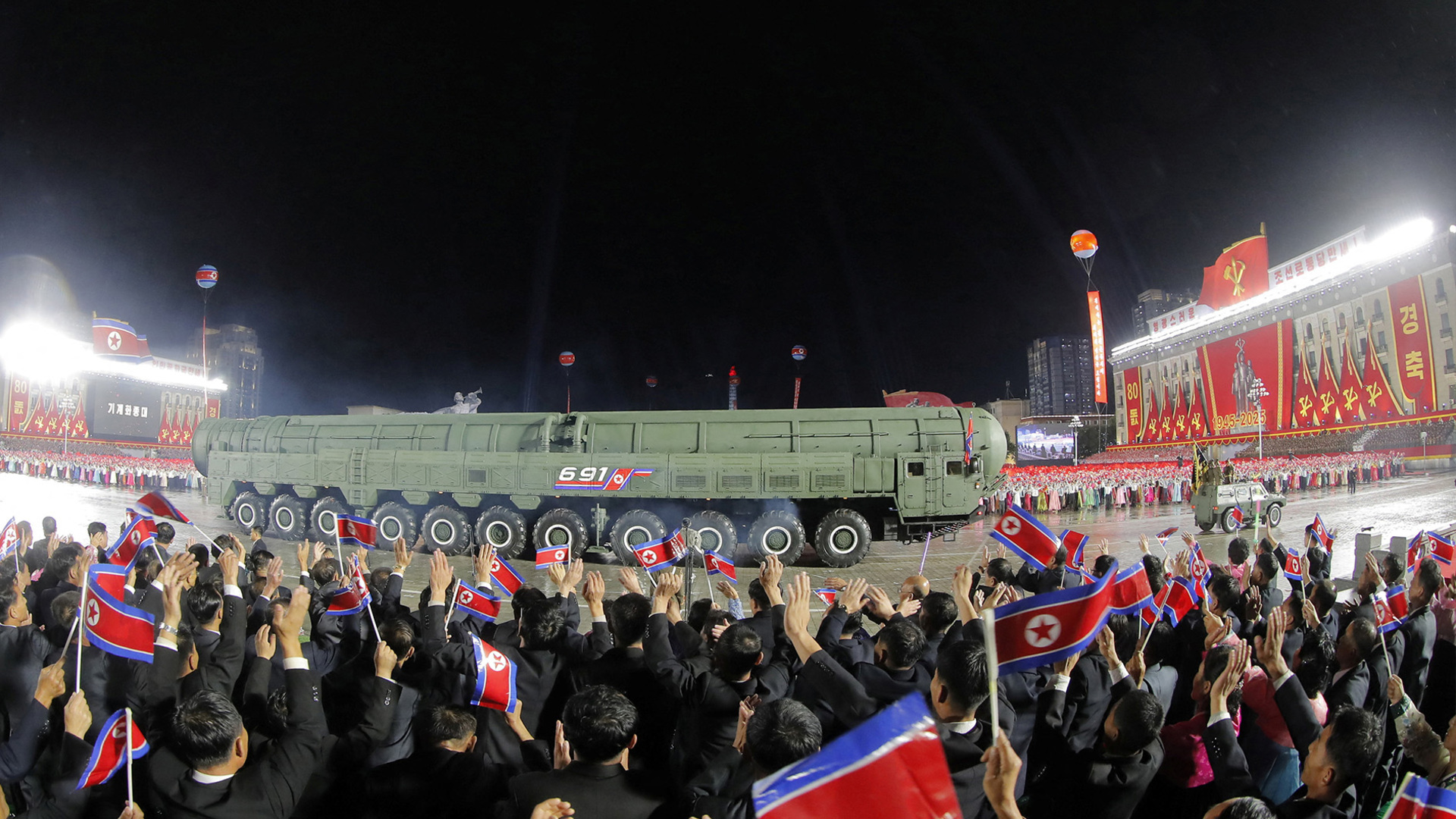 'Video thumbnail for North Korea shows off new intercontinental ballistic missile'