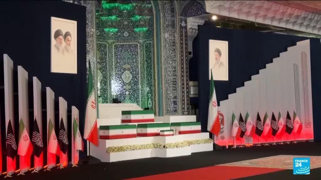 Video thumbnail for Millions expected to attend as Iran begins dayslong Khamenei funeral