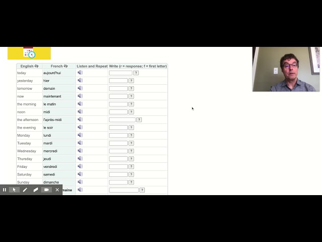 Video thumbnail for "BonPatron" Vocabulary Guide: Dates and Times