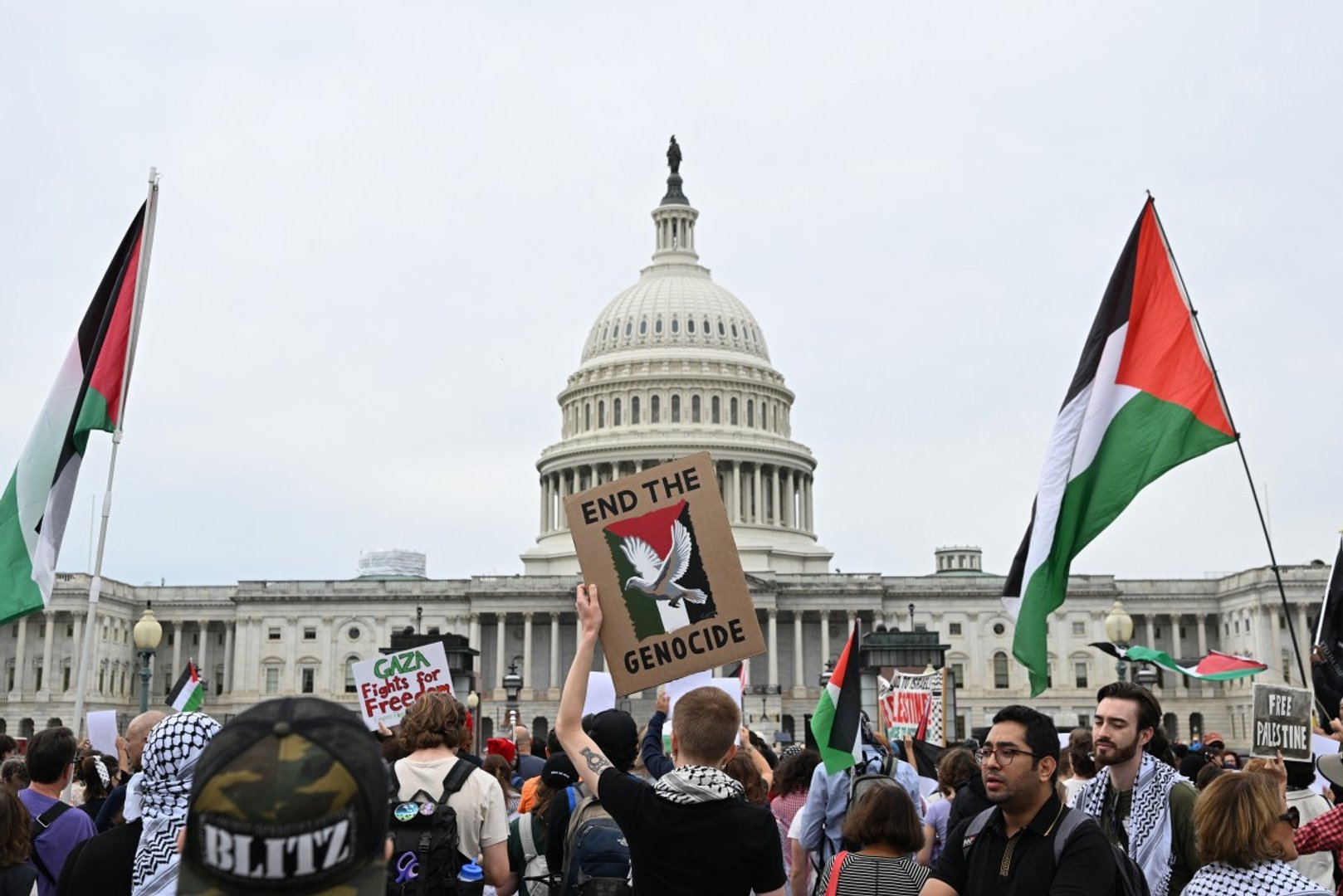Video thumbnail for Global pro-Palestinian protests one year after Gaza ‘ceasefire’