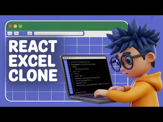Video thumbnail for Build a React.js Microsoft Excel Clone in Browser to Edit & Create Spreadsheets Using SheetJS in TS