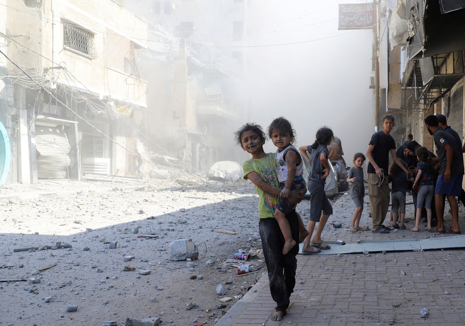 Video thumbnail for ‘Beyond humanity’: Israeli strike devastates Gaza City neighbourhood