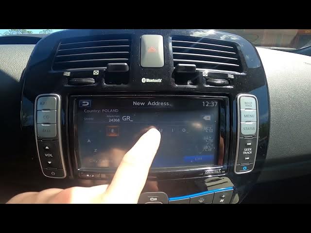 Video thumbnail for How to Set Destination in Map in Nissan Leaf ( 2011 - 2017 ) - Start Route in Navigation