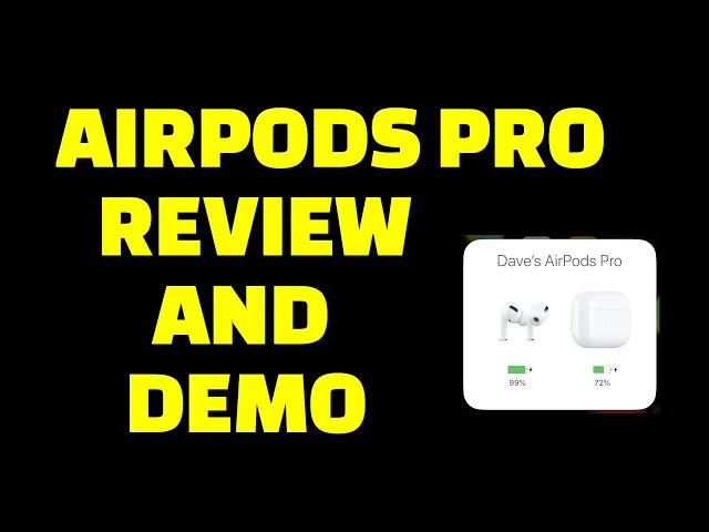 Video thumbnail for Apple AirPods Pro - REVIEW AND DEMO