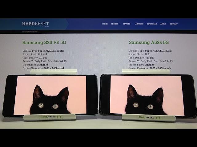 Video thumbnail for Samsung Galaxy S20 FE 5G vs Samsung Galaxy A52s 5G - Display Details Comparison