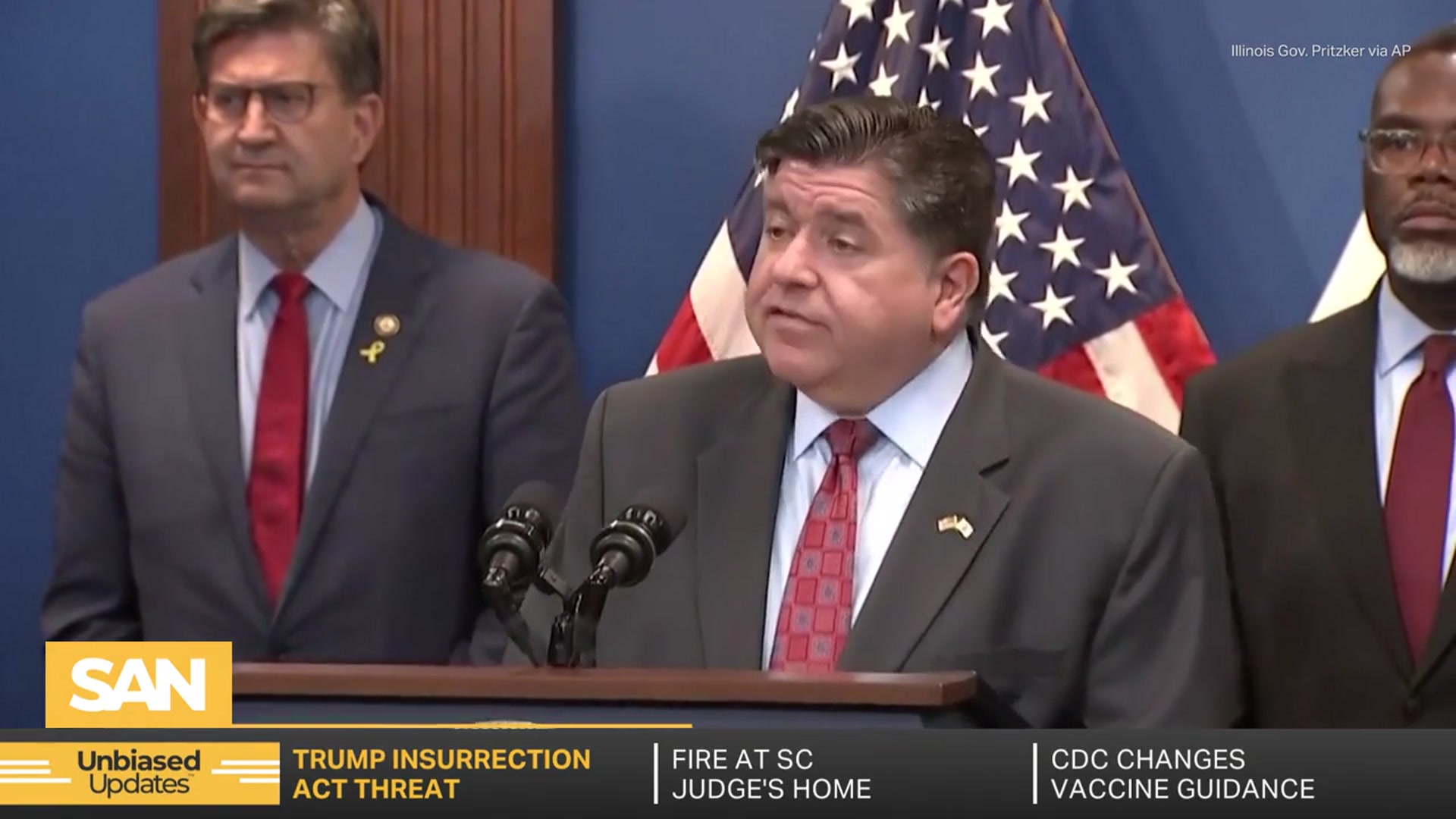 'Video thumbnail for Trump threatens Insurrection Act amid National Guard troop deployments'