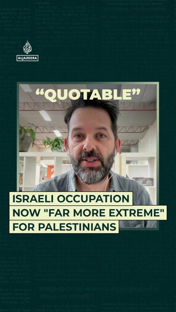Video thumbnail for Israeli occupation now "far more extreme" for Palestinians