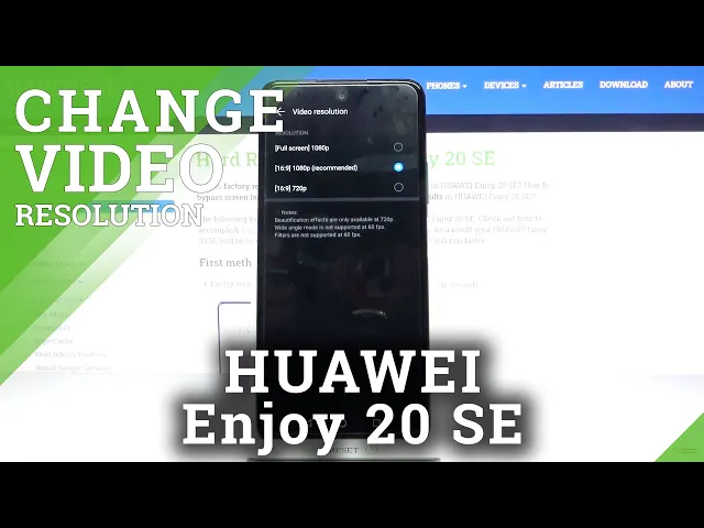 Video thumbnail for How to Change Video Resolution in HUAWEI Enjoy 20 SE – Change Video Quality