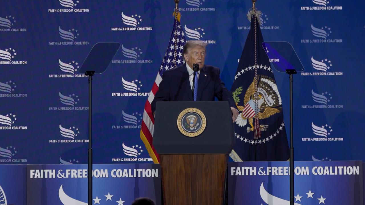 Video thumbnail for US: Trump says recent Democratic Socialist wins 'most serious threat' to US in 250 years.