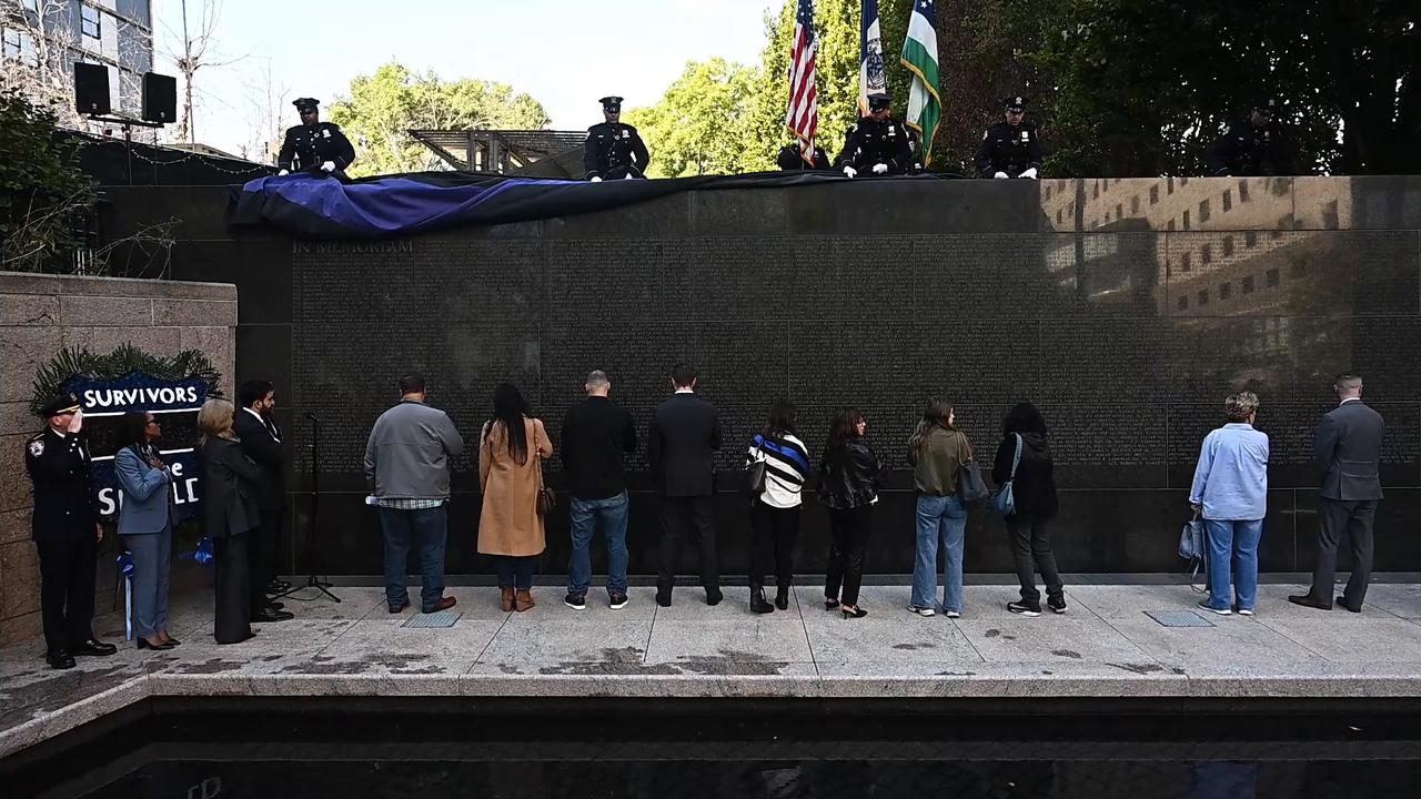 Video thumbnail for NY: Mayor Mamdani Attends NYPD Memorial Wall Unveiling With 42 Names Added..