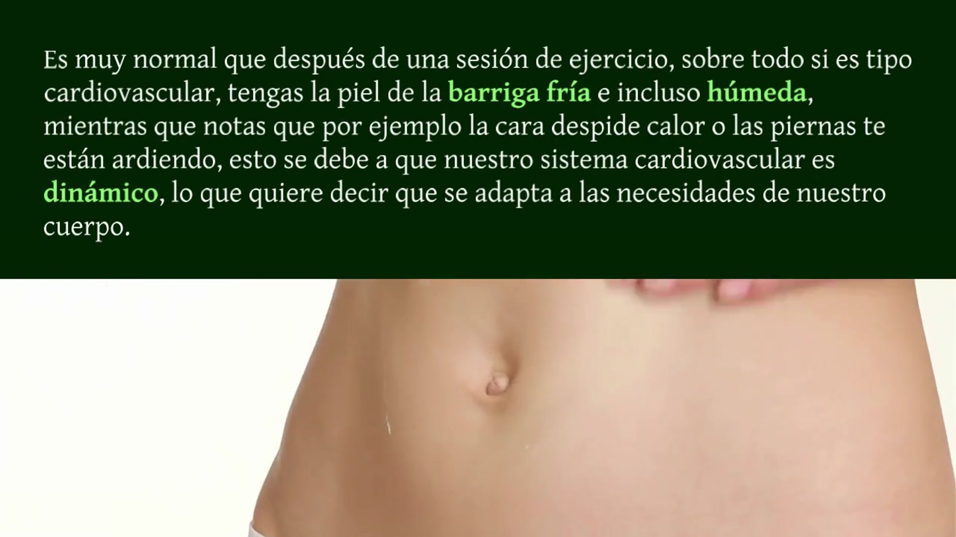 Video thumbnail for ¿Si tengo la barriga fría después de entrenar he quemado más grasa?