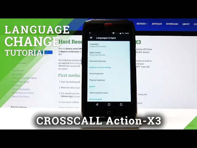 Video thumbnail for How to Change Language in CROSSCALL Action X3 – Language Settings