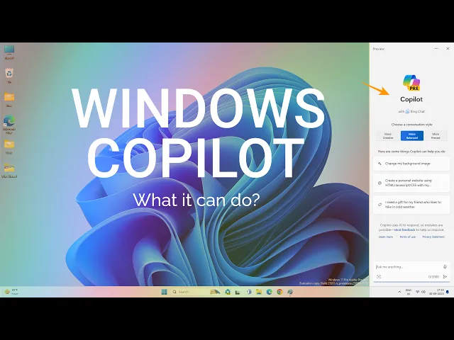Video thumbnail for Windows Copilot - How to Enable & Use Copilot on Windows 11