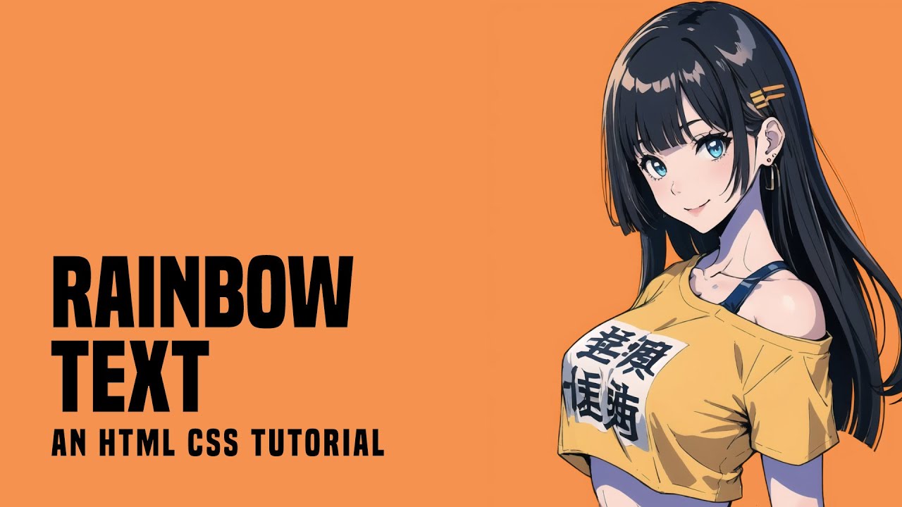'Video thumbnail for 3 Ways To Create Rainbow Text In HTML CSS'