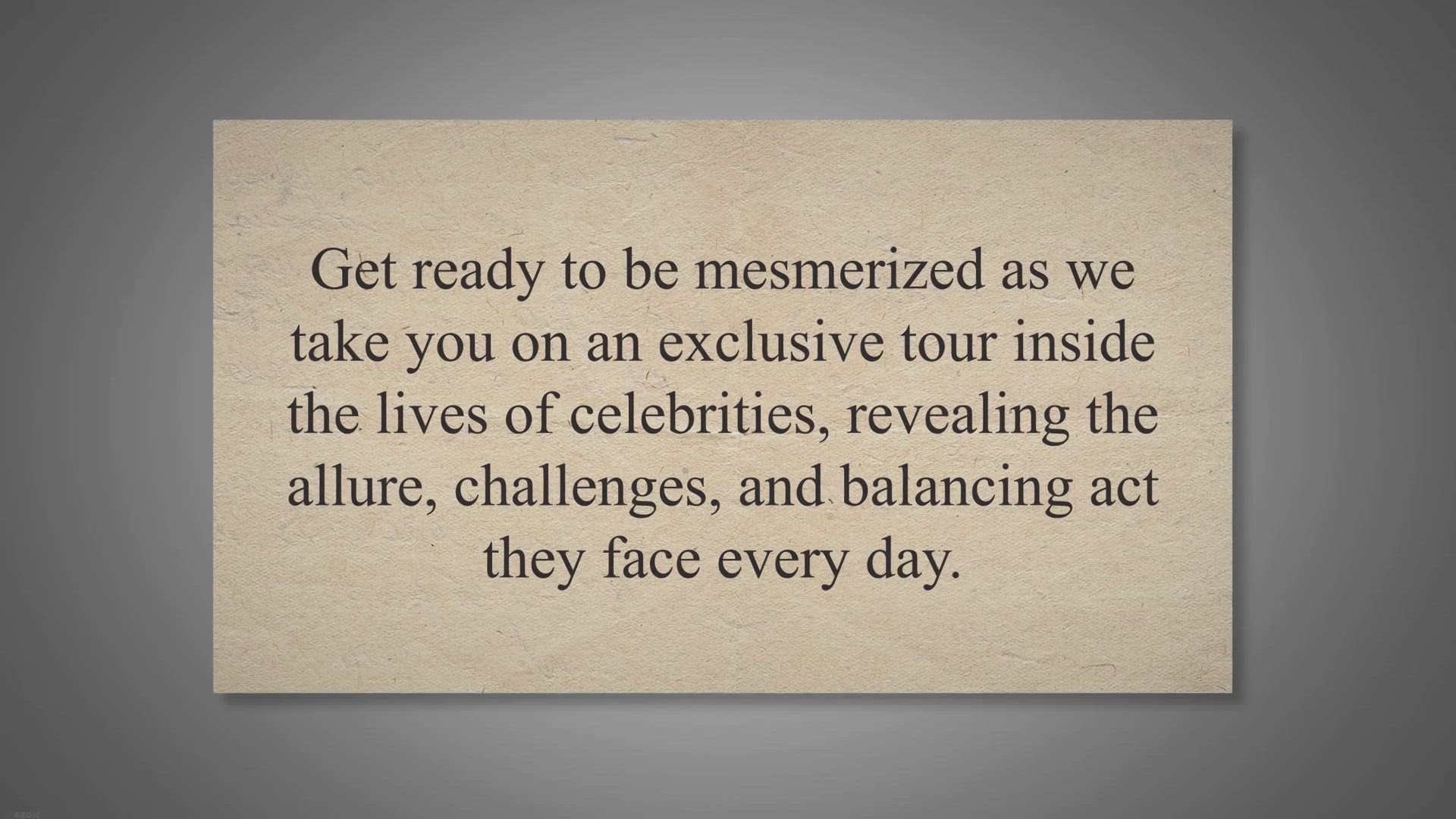Video thumbnail for Inside the Lives of Celebrities: Unveiling the Glamour, Challenges, and Balancing Act