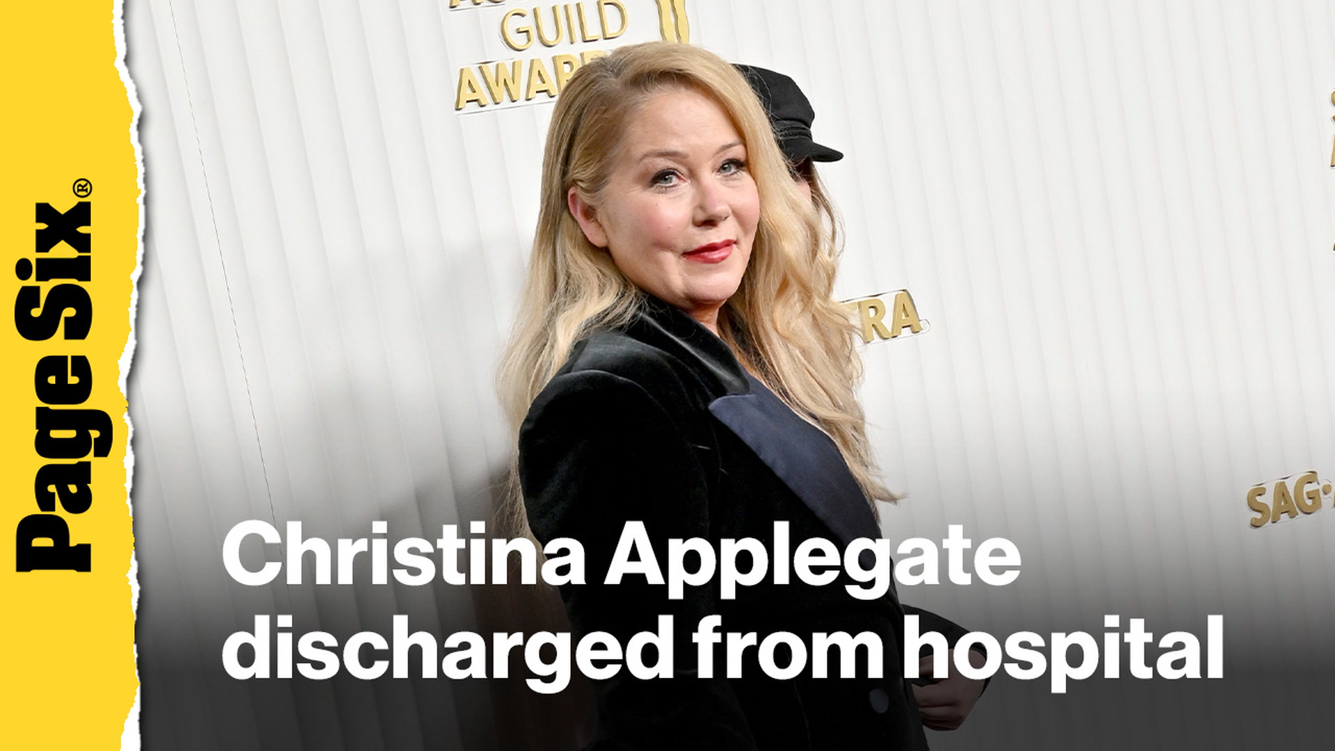 Video thumbnail for Christina Applegate discharged from hospital after shockingly long stay