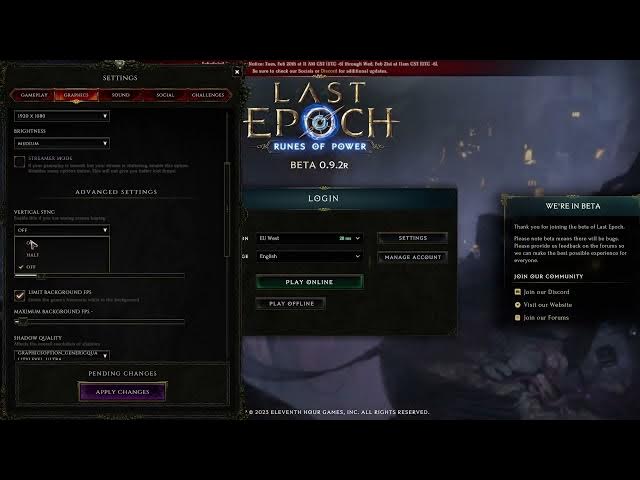 Video thumbnail for How To Enable & Disable Vertical SYNC In Last Epoch