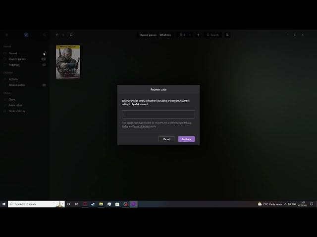 Video thumbnail for Gog Galaxy 2022 - How To Redeem Game Key