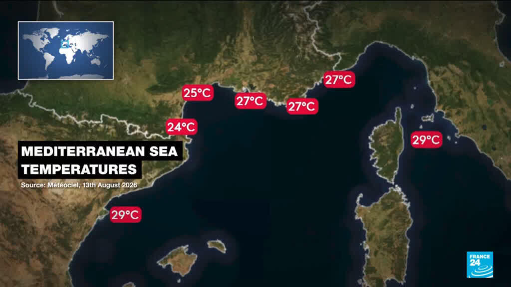 Video thumbnail for Global sea temperature reach 21 degrees amid heatwaves
