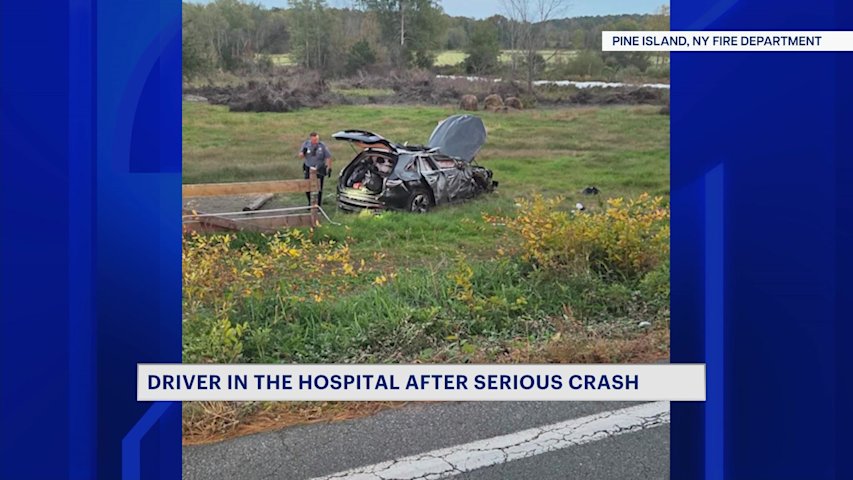 Video thumbnail for Driver seriously injured in Orange County crash