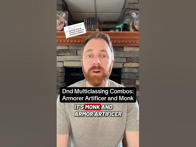 Video thumbnail for DnD’s armorer artificer and monk won’t work as a multiclass build as far as I can tell