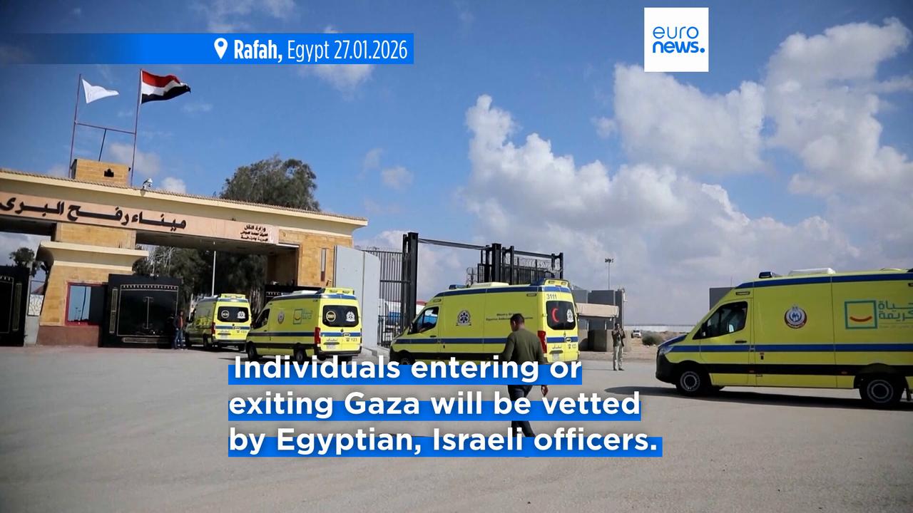 Video thumbnail for Gaza's border with Egypt to open on Sunday after almost two-year closure, Israel says