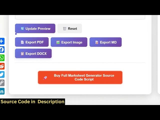 Video thumbnail for Build a Canva Clone School & College Marksheet Generator Web App in Browser Using HTML CSS & JS