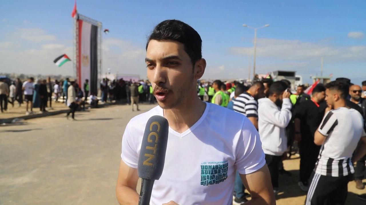 Video thumbnail for Palestine Marathon returns to Bethlehem after Gaza war suspension.